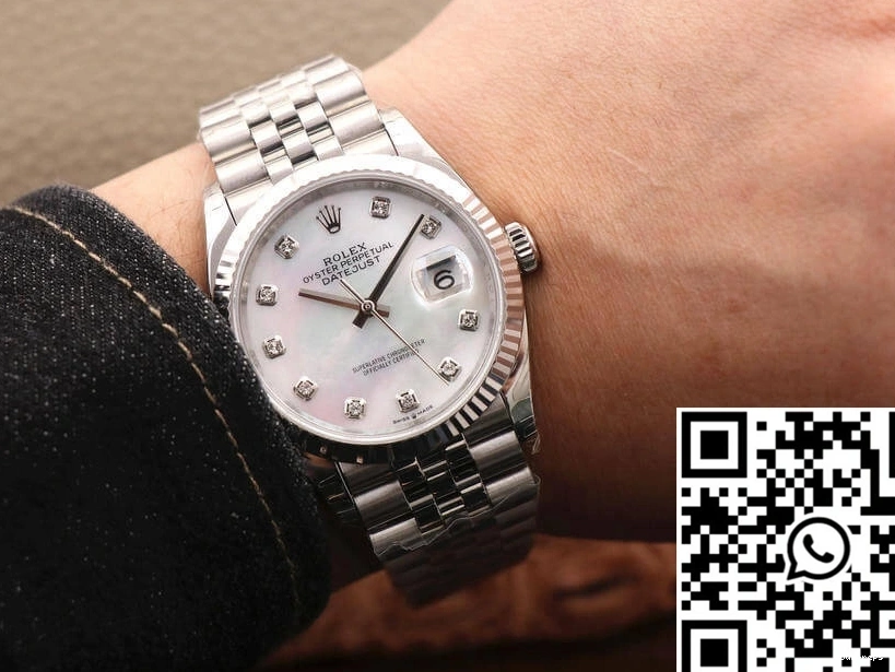 M126234-0019 White Mother-Of-Pearl Dial Rolex EW Factory Datejust 0208
